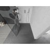 Mexen Kioto L sprchová stěna Walk-in 110 x 200 cm, bílá vlna, kartáčovaný nikl - 800-110-103-97-97