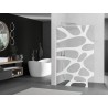 Mexen Kioto L sprchová stěna Walk-in 110 x 200 cm, bílá vlna, kartáčovaný nikl - 800-110-103-97-97