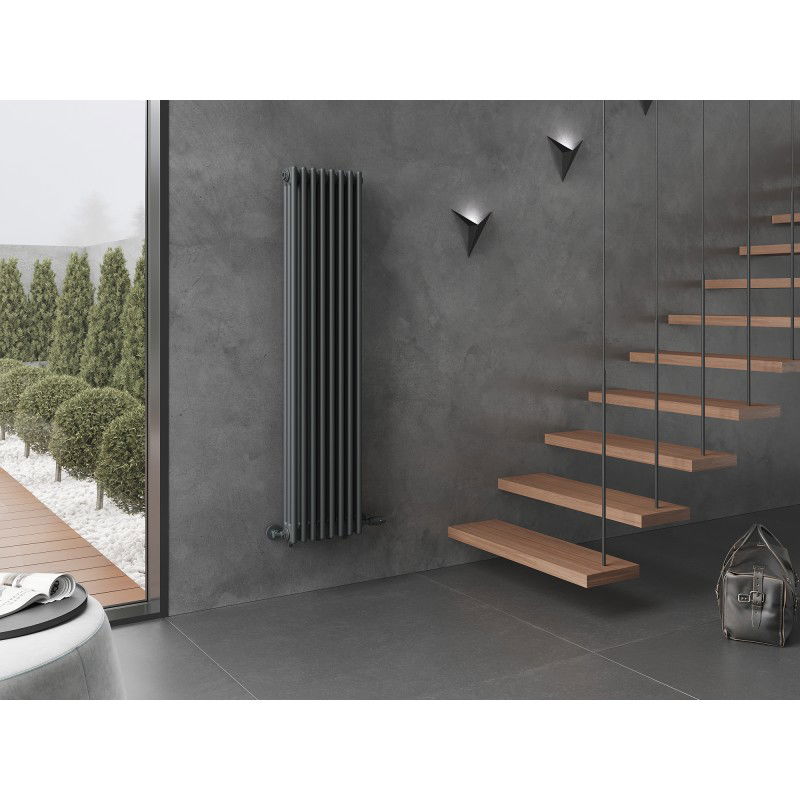 Mexen Denver dekorativní radiátor 1600 x 378 mm, 1487 W, antracit - W215-1600-378-00-66