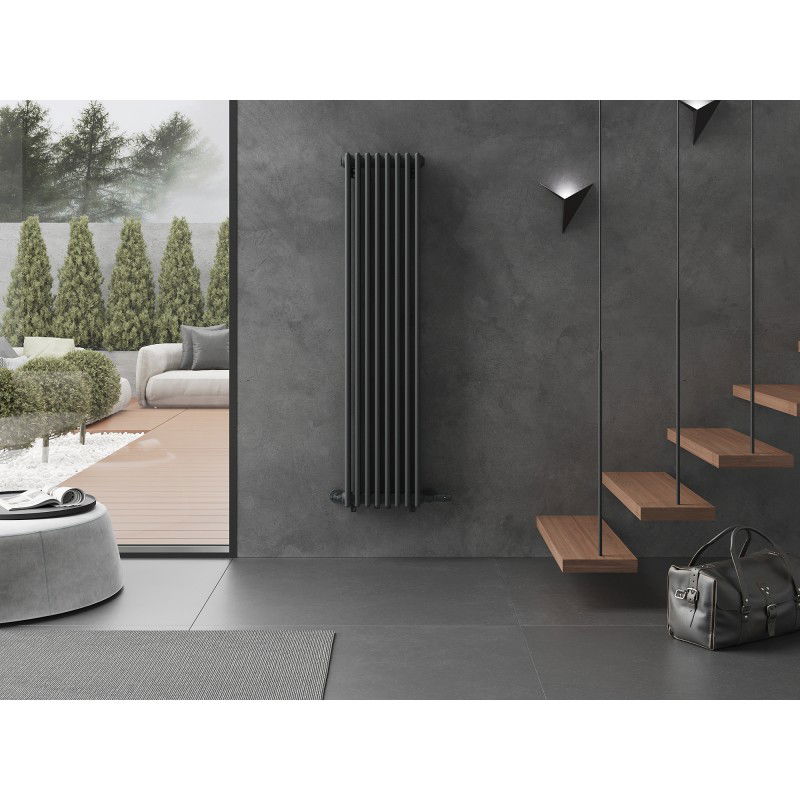 Mexen Denver dekorativní radiátor 1600 x 378 mm, 1487 W, antracit - W215-1600-378-00-66