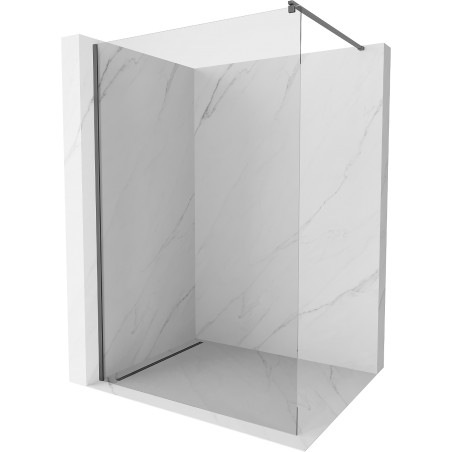 Mexen Kioto sprchová stěna Walk-in 85 x 200 cm, průhledná 8 mm, gun metal - 800-085-101-95-00
