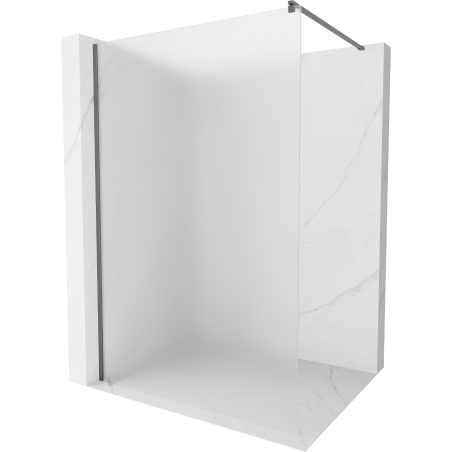 Mexen Kioto sprchová stěna Walk-in 110 x 200 cm, matné sklo 8 mm, gun metal - 800-110-101-95-30