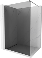 Mexen Kioto sprchová stěna Walk-in 140 x 200 cm, grafit 8 mm, gun metal - 800-140-101-95-40