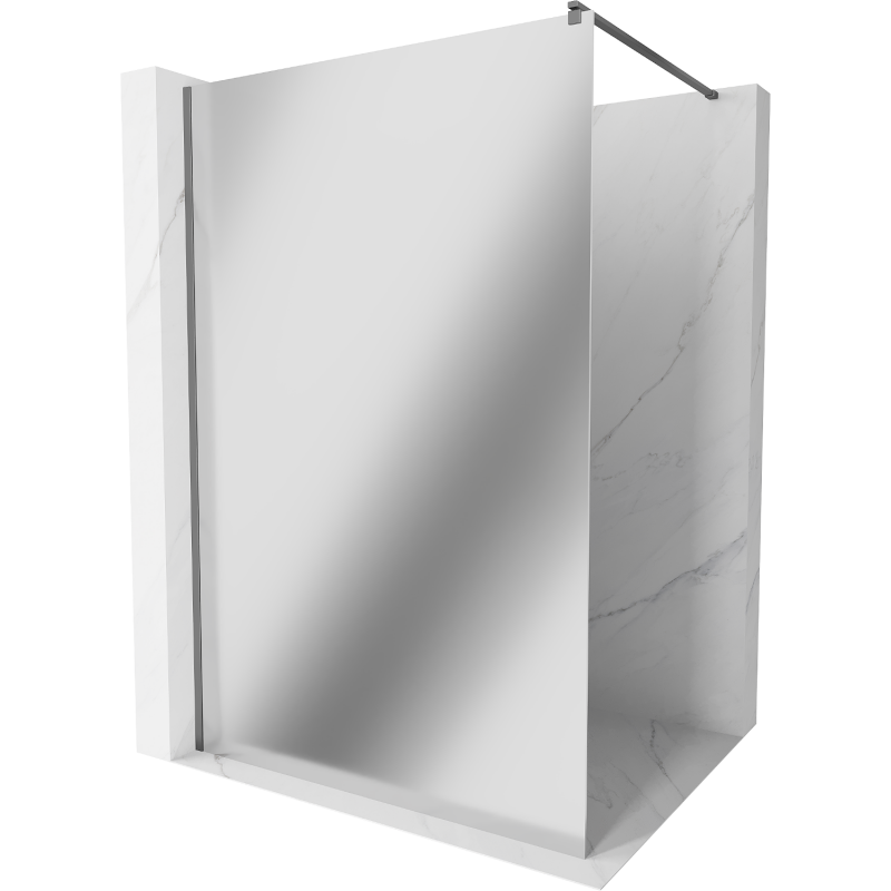 Mexen Kioto sprchová zástěna Walk-in 140 x 200 cm, zrcadlo 8 mm, gun metal - 800-140-101-95-50