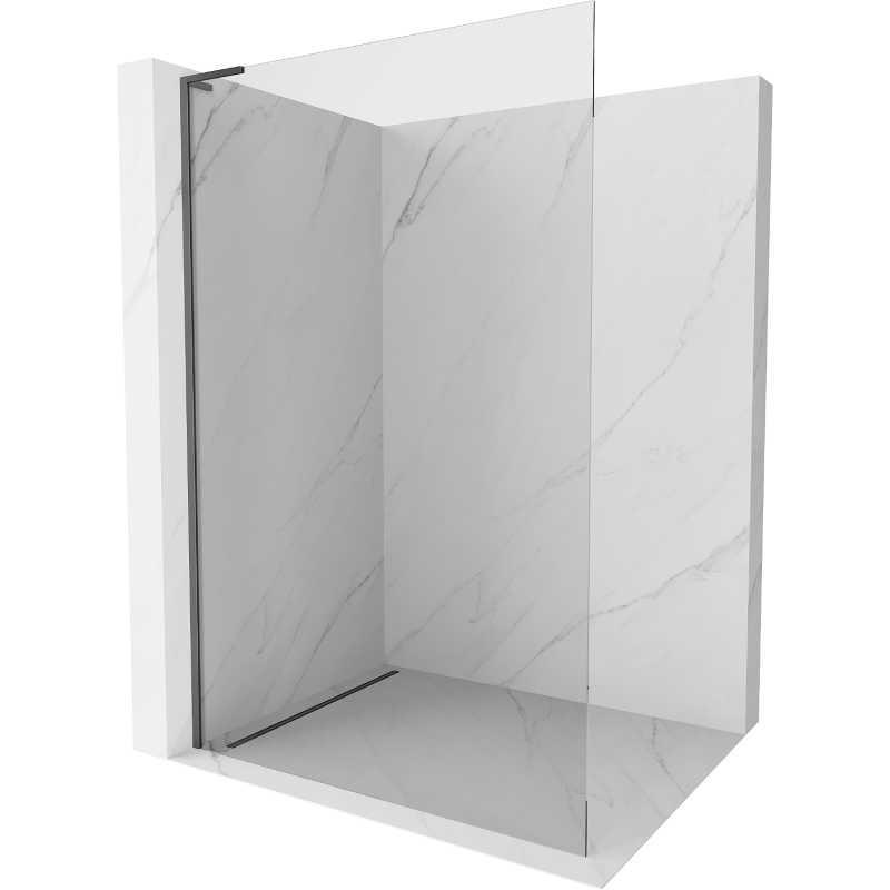 Mexen Kioto L sprchová stěna Walk-in 90 x 200 cm, transparentní, gun metal - 800-090-103-95-00