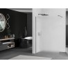 Mexen Kioto sprchová stěna Walk-in 120 x 200 cm, mrazivá úprava 8 mm, kartáčovaný gun gray - 800-120-101-66-30