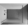 Mexen Kioto sprchová stěna Walk-in 120 x 200 cm, mrazivá úprava 8 mm, kartáčovaný gun gray - 800-120-101-66-30