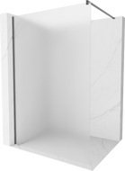 Mexen Kioto sprchová stěna Walk-in 120 x 200 cm, mrazivá úprava 8 mm, kartáčovaný gun gray - 800-120-101-66-30