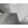 Mexen Kioto sprchová stěna Walk-in 100 x 200 cm, matné sklo 8 mm, kartáčovaný nikl - 800-100-101-97-30