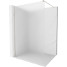 Mexen Kioto sprchová stěna Walk-in 100 x 200 cm, matné sklo 8 mm, kartáčovaný nikl - 800-100-101-97-30