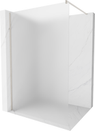 Mexen Kioto sprchová stěna Walk-in 100 x 200 cm, matné sklo 8 mm, kartáčovaný nikl - 800-100-101-97-30