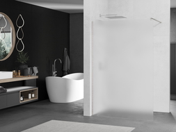 Mexen Kioto Sprchová Zástěna Walk-in 120 x 200 cm, Ledově 8 mm, Broušený Nikl - 800-120-101-97-30