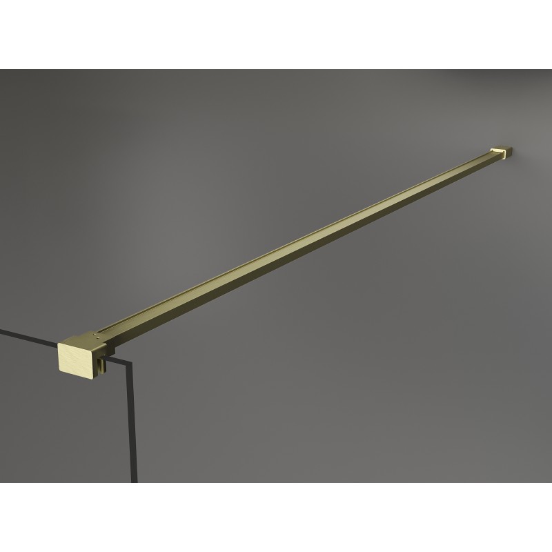 Mexen Kioto sprchová stěna Walk-in 70 x 200 cm, matná 8 mm, zlatá kartáčovaná - 800-070-101-55-30