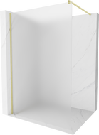 Mexen Kioto sprchová stěna Walk-in 110 x 200 cm, matná 8 mm, zlatá kartáčovaná - 800-110-101-55-30
