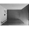 Mexen Kioto L sprchová zástěna Walk-in 110 x 200 cm, černý rám, gun metal - 800-110-103-95-70