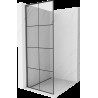 Mexen Kioto L sprchová stěna Walk-in 70 x 200 cm, černý vzor, gun metal - 800-070-103-95-77