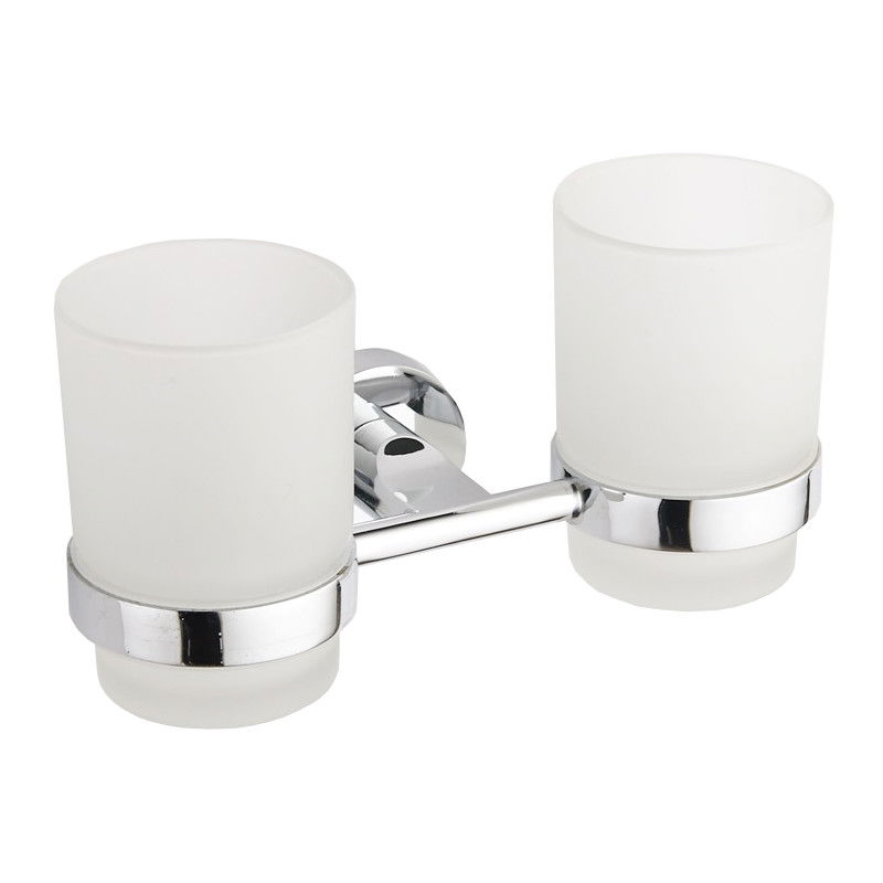 Mexen Tiber dvojitý kelímek na kartáčky, chrom - 7050552-00