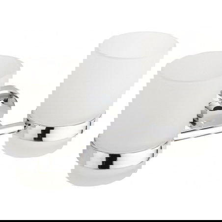 Mexen Tiber dvojitý kelímek na kartáčky, chrom - 7050552-00