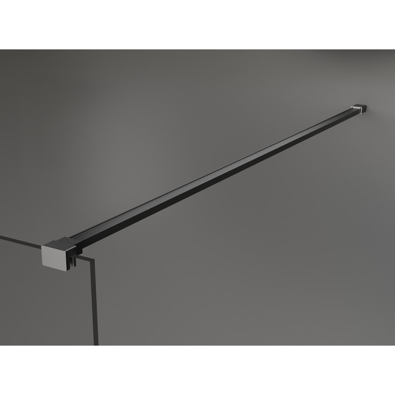 Mexen Kioto sprchová stěna Walk-in 140 x 200 cm, bílý vzor 8 mm, gun metal - 800-140-101-95-85