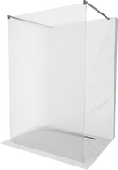 Mexen Kioto volně stojící sprchová stěna 110 x 200 cm, pruhy 8 mm, gun metal - 800-110-002-95-09