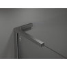 Mexen Kioto L sprchová zástěna Walk-in 110 x 200 cm, černý rám, gun metal - 800-110-103-95-70