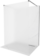 Mexen Kioto samostatná sprchová stěna 120 x 200 cm, matné sklo 8 mm, gun metal - 800-120-002-95-30