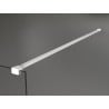 Mexen Kioto sprchová stěna Walk-in 100 x 200 cm, matná 8 mm, bílá - 800-100-101-20-30