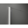 Mexen Kioto sprchová zástěna Walk-in 100 x 200 cm, černý vzor 8 mm, bílá - 800-100-101-20-78