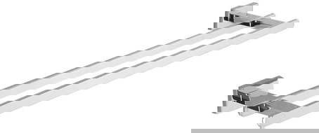 Mexen Arno dvojitý věšák na ručník, chrom - 7020725-00