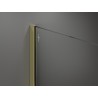 Mexen Kioto sprchová stěna Walk-in 110 x 200 cm, černý rám 8 mm, zlatá - 800-110-101-50-70