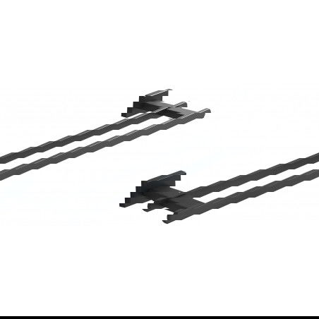 Mexen Arno dvojitý věšák na ručník, černý - 7020725-70