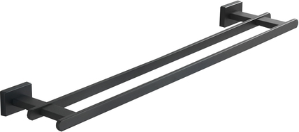 Mexen Arno dvojitý věšák na ručník, černý - 7020725-70