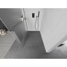 Mexen Kioto+ sprchová stěna s policí Walk-in 70 x 200 cm, matné sklo, kartáčovaná zbraňová šedá - 800-070-121-66-30