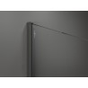 Mexen Kioto+ sprchová stěna s policí Walk-in 70 x 200 cm, matné sklo, kartáčovaná zbraňová šedá - 800-070-121-66-30