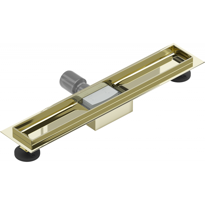 Mexen Flat tělo pro lineární odtok 60 cm, zlatý - 1515060