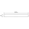 Mexen Flat M13 kryt 2v1 pro liniový odtok 100 cm, inox - 1019100