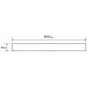 Mexen Flat M13 krycí deska 2v1 pro lineární odtok 80 cm, černá - 1719080