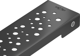 Mexen Flat M12 krytka pro liniový odtok 100 cm, černá - 1721100