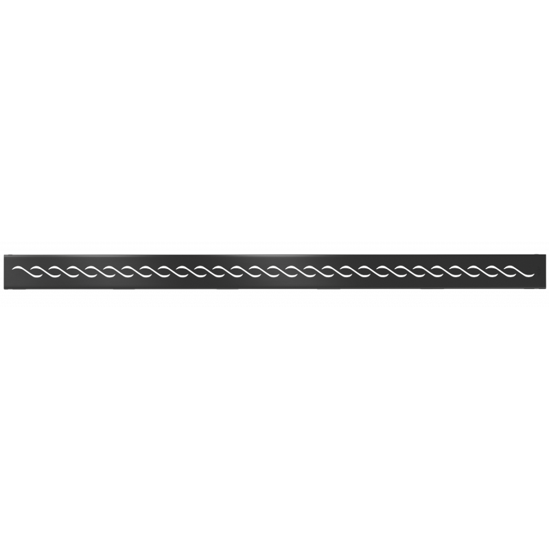 Mexen Flat M18 krytka pro lineární odtok 80 cm, černá - 1723080