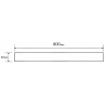 Mexen Flat M15 kryt na lineární odtok 80 cm, černý - 1724080
