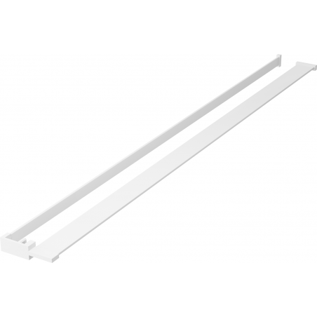 Mexen police na sprchovou stěnu s relingem na ručníky, bílá - 800-02-20