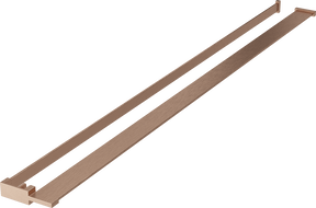 Mexen polička k sprchové stěně s madlem na ručníky, kartáčovaná měď - 800-02-65