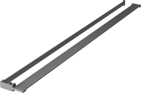 Mexen polička do sprchové stěny s relingem na ručníky, gun metal - 800-02-95