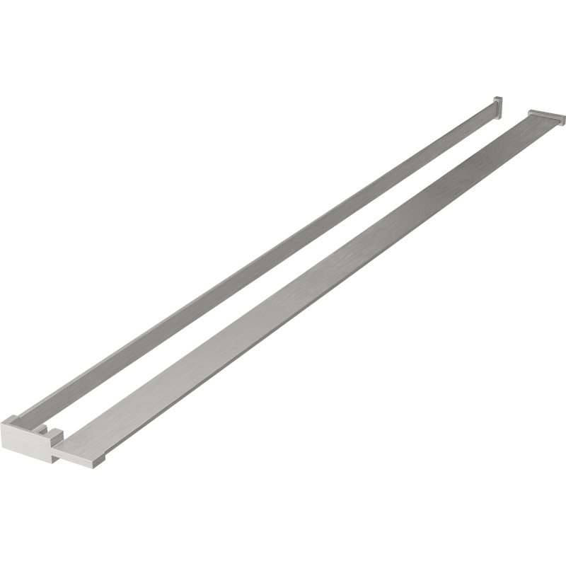 Mexen police na sprchovou stěnu s relingem na ručníky, kartáčovaný nikl - 800-02-97