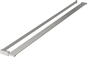 Mexen police na sprchovou stěnu s relingem na ručníky, kartáčovaný nikl - 800-02-97