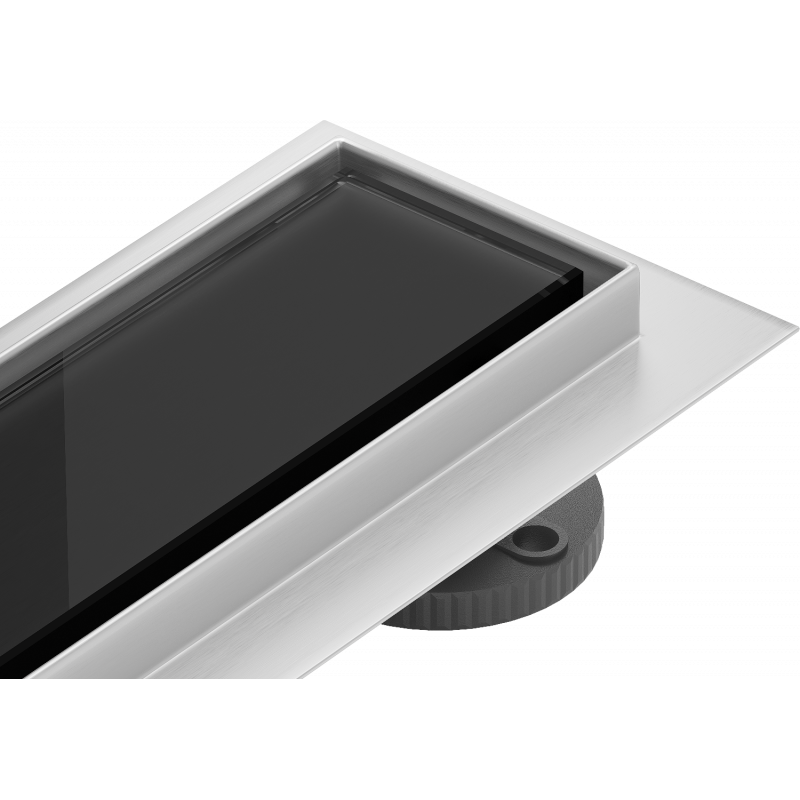 Mexen Flat MGB lineární odtok 50 cm, černé sklo - 1026050-15