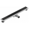 Mexen Flat MGB lineární odtok 70 cm, černé sklo - 1026070-15