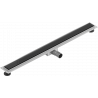 Mexen Flat MGB lineární odtok 80 cm, černé sklo - 1026080-15