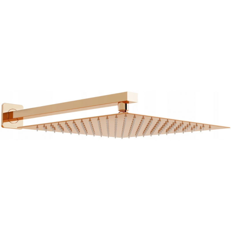 Mexen Slim sprchová hlavice 30 x 30 cm s ramenní sprchou, růžové zlato - 79130112-60