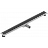 Mexen Flat MGB lineární odtok 90 cm, černé sklo - 1026090-15